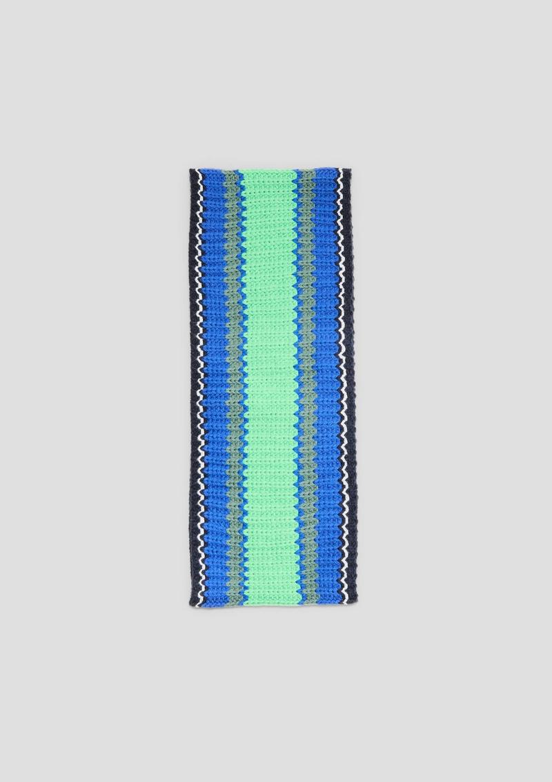 s.Oliver Loop-Schal in Rippstrick - navy