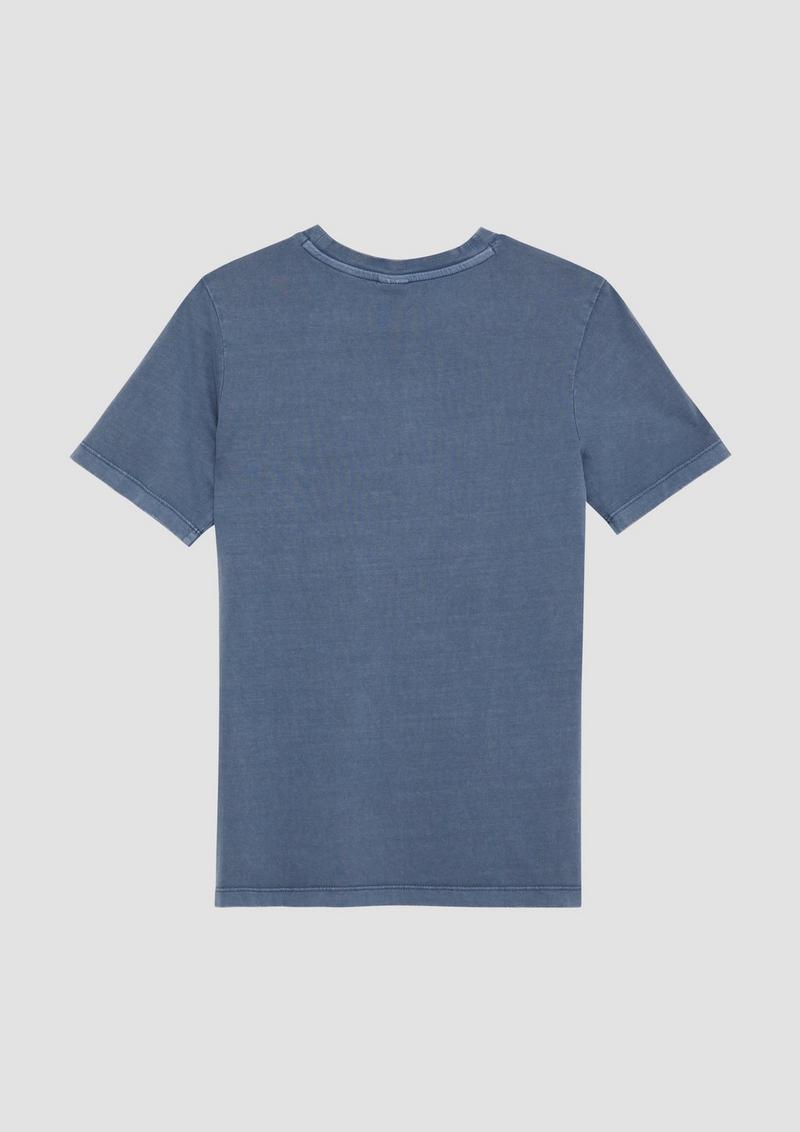 s.Oliver T-Shirt mit Garment Dye - blau