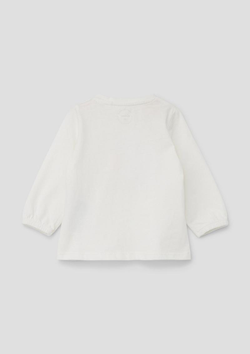 s.Oliver Longsleeve mit Artwork - ecru
