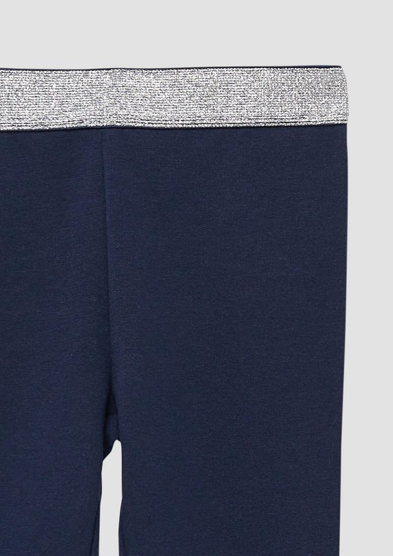 s.Oliver Ankle-Leggings mit Glitzerbund - tiefblau