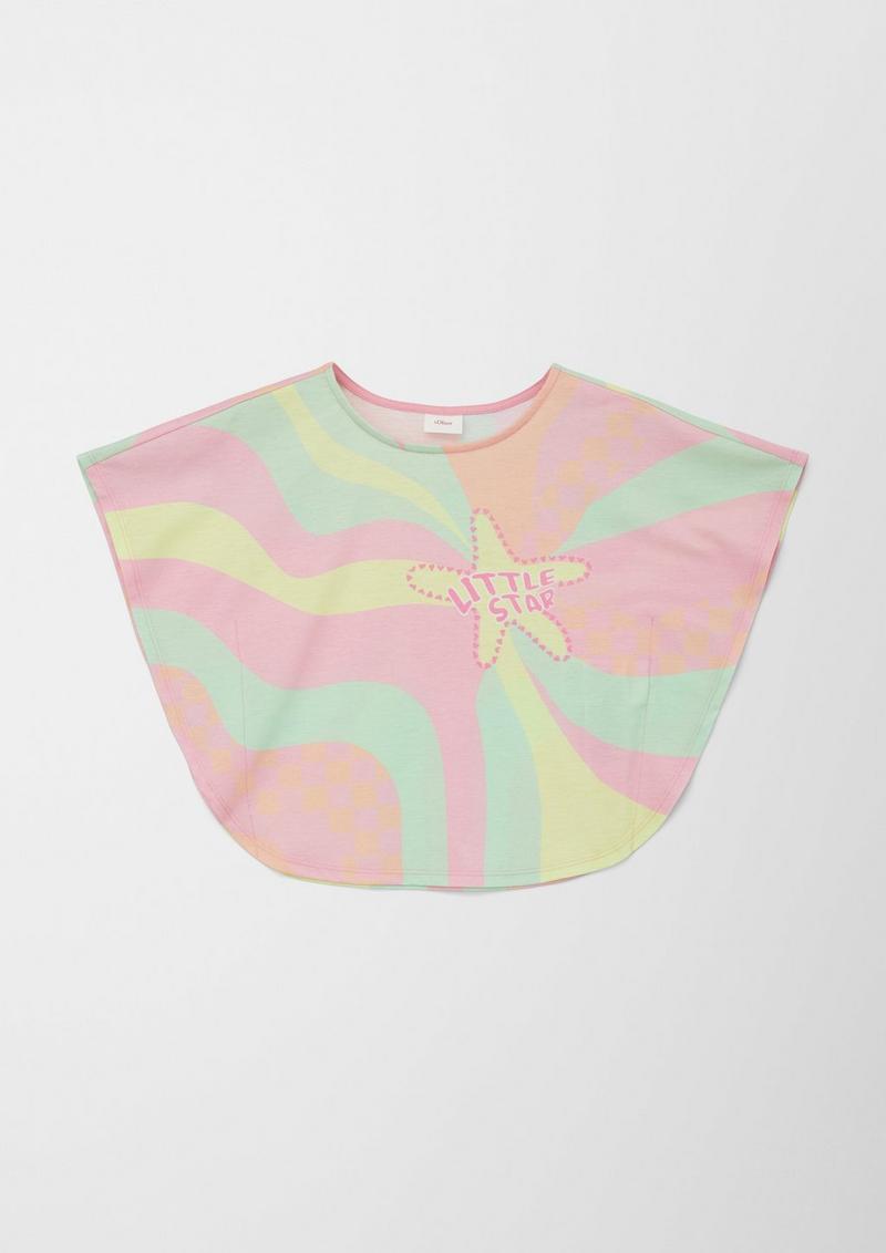 s.Oliver Jerseyshirt im Loose Fit - rosa