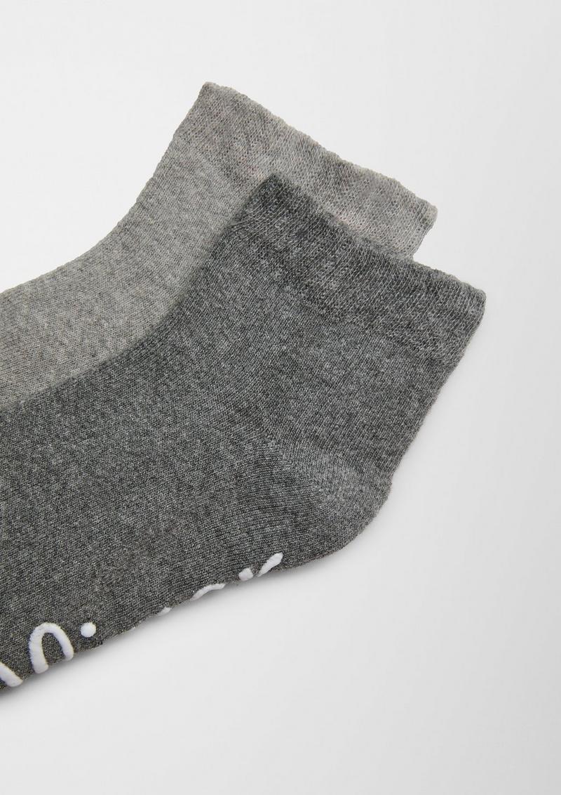 s.Oliver 4er-Pack ABS-Socken - graphit