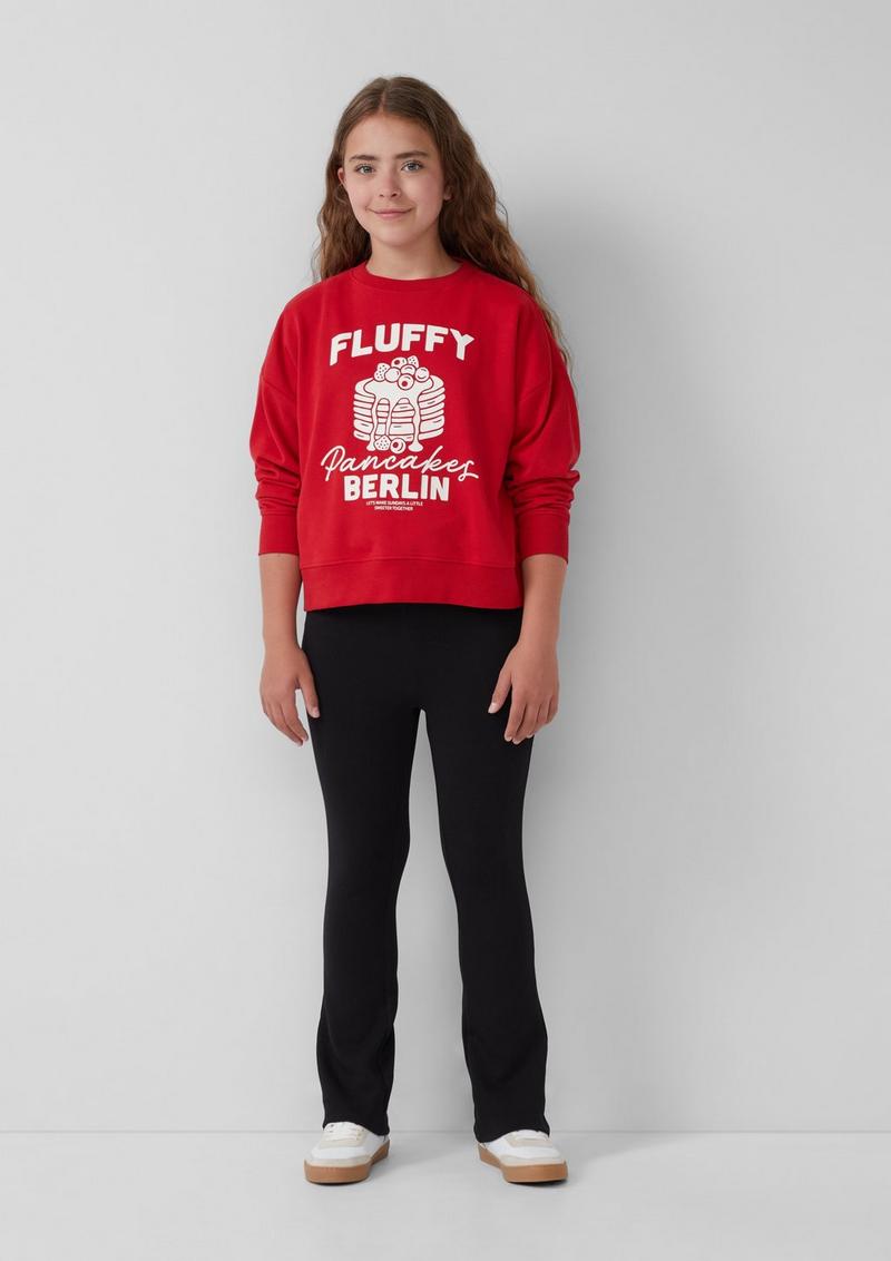 s.Oliver Flared-Leg-Leggings mit Elastikbund - schwarz