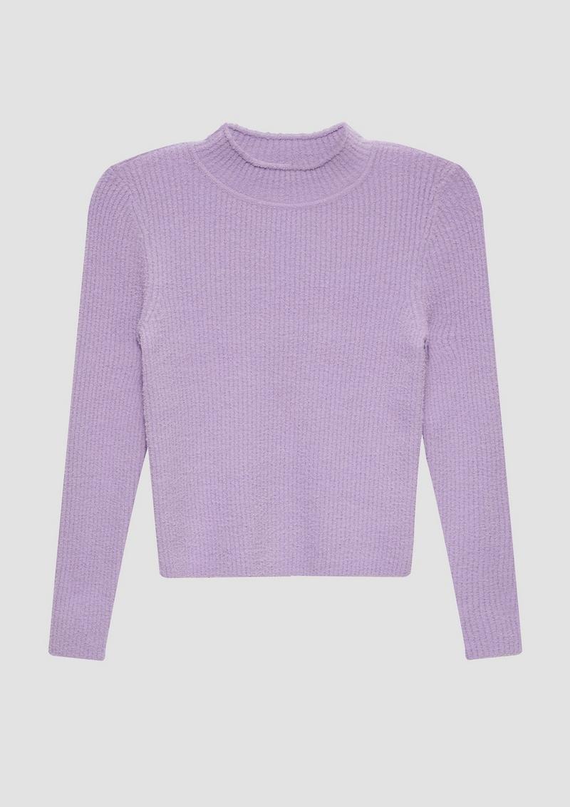 s.Oliver Gerippter Strickpullover im Slim Fit - lavendel