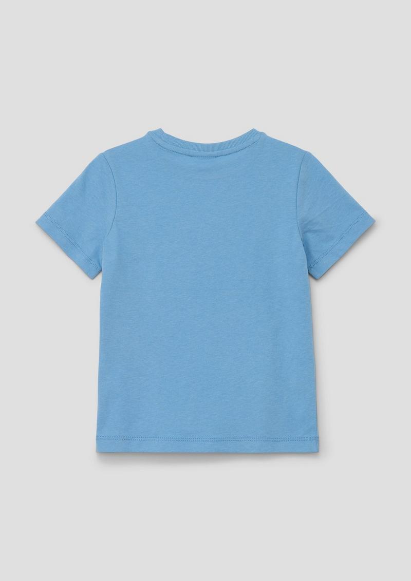s.Oliver T-Shirt mit Frontprint - hellblau
