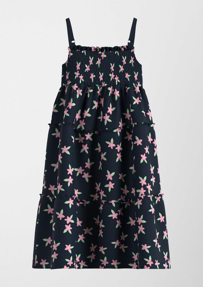 s.Oliver Kleid mit elastischem Smok-Detail - navy