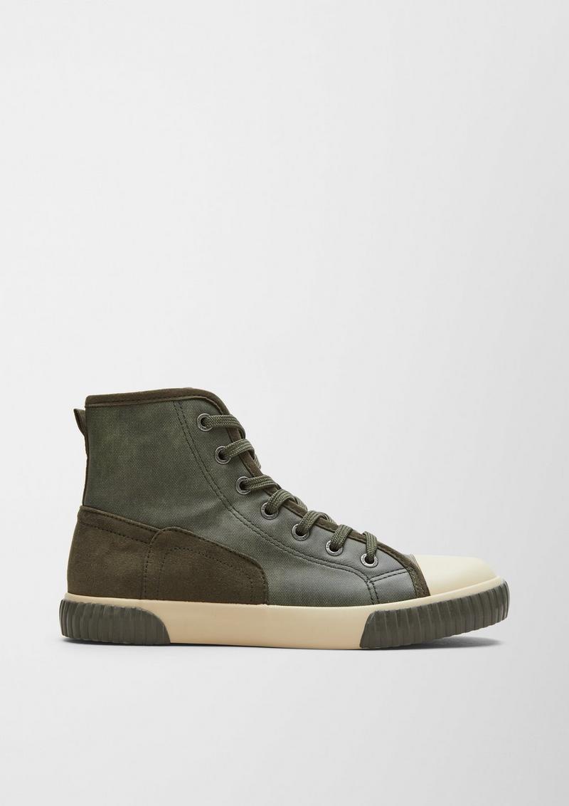 s.Oliver Sneaker mit Plüsch-Futter - olivgrün