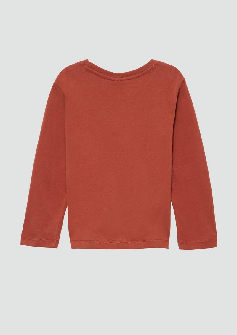 s.Oliver Longsleeve mit Frontprint - rubinrot