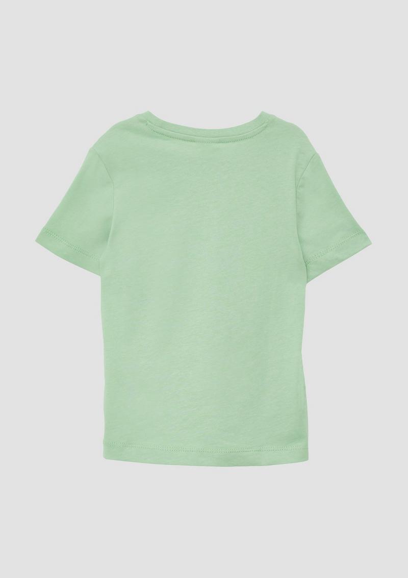 s.Oliver T-Shirt mit kleinem Brustprint - hellgrün