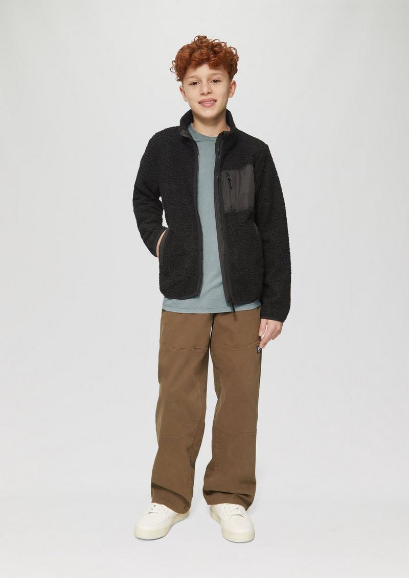 s.Oliver T-Shirt mit Garment Dye - taubengrau