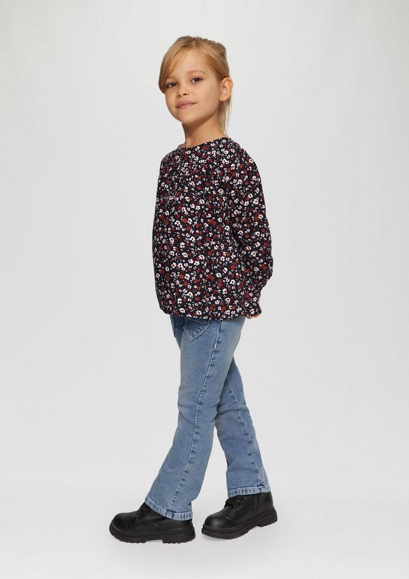 s.Oliver Ausgestellte Bluse aus Viskose - navy