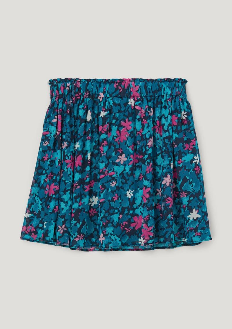 s.Oliver Rock mit floralem Muster - navy