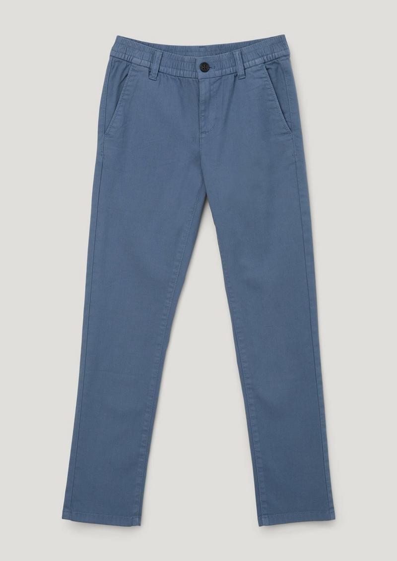 s.Oliver Chino: Hose mit Dobby-Struktur - blau