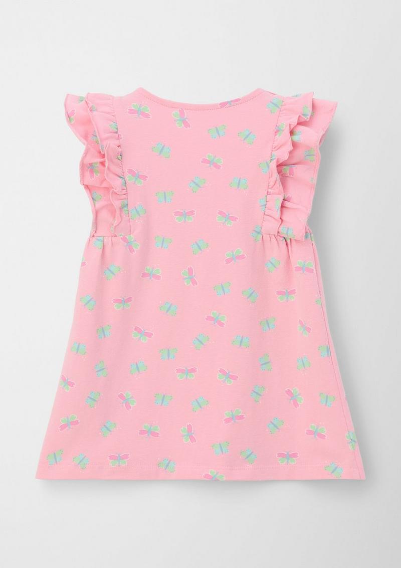 s.Oliver Kleid aus Baumwollstretch - rosa