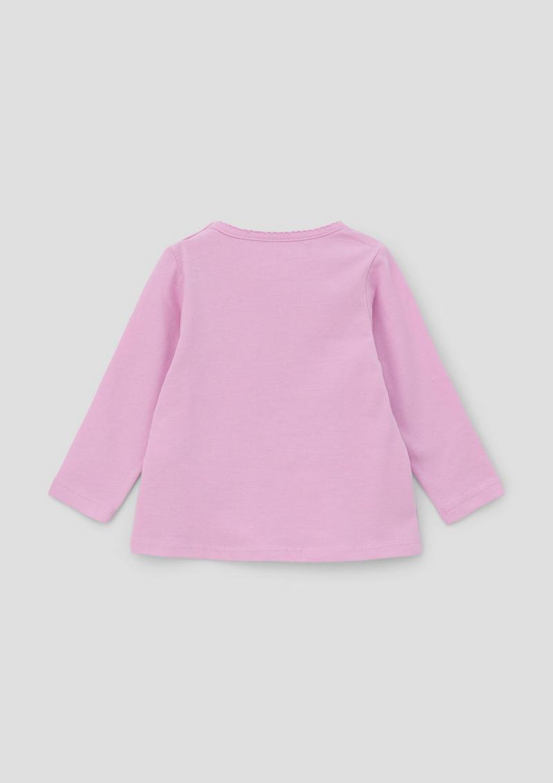 s.Oliver Langarmshirt mit Artwork - rosa