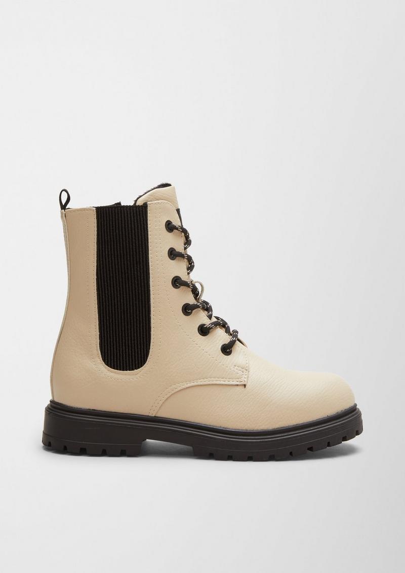 s.Oliver Stiefel mit Teddyfutter - beige