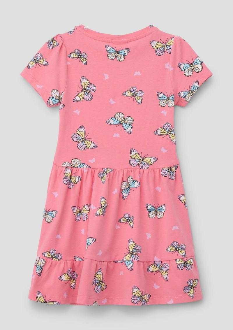 s.Oliver Kleid mit All-over-Print - rosa